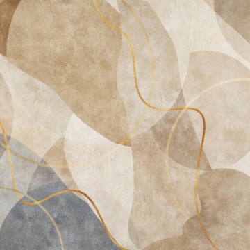 Barna absztrakt fali poszter 14675