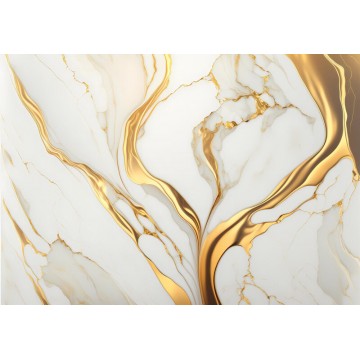 Aranysárga szürke márvány mintázatú posztertapéta 14859