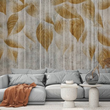 Barna levelek fali poszter 15362