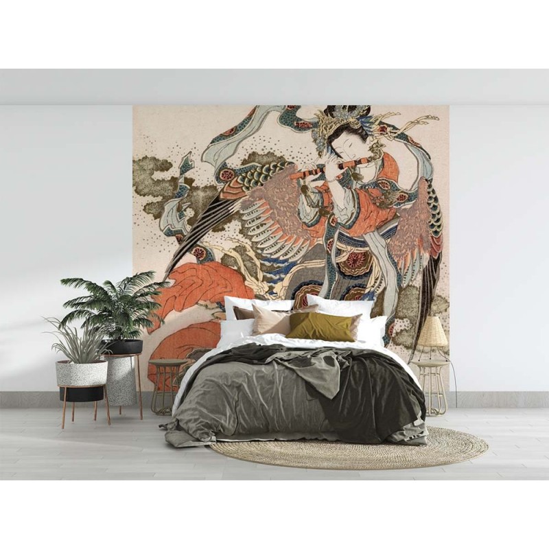 Ázsiai stílusú fali poszter barna vörös (350x270 cm), egyedi méretben is kérhető (Sir Edward) 301ED