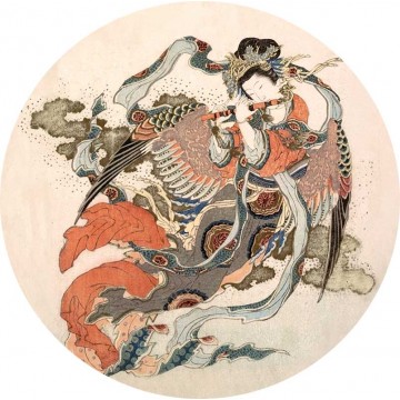 Ázsiai stílusú kör alakú fali poszter barna vörös (160 cm), 12 méretben rendelhető (Sir Edward) 3301EDC