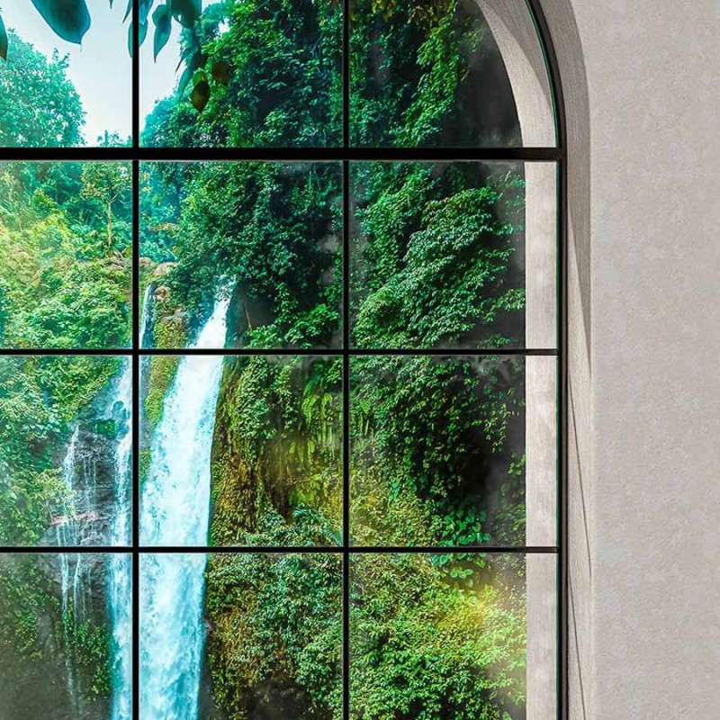 Vízesés, kilátás az ablakból fali poszter (200X250 cm) PK10244