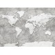 Világtérkép beton hatású fali poszter (350x250 cm) PK10077