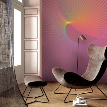 Absztrakt fali poszter pink  (200x250 cm) FLX4-064