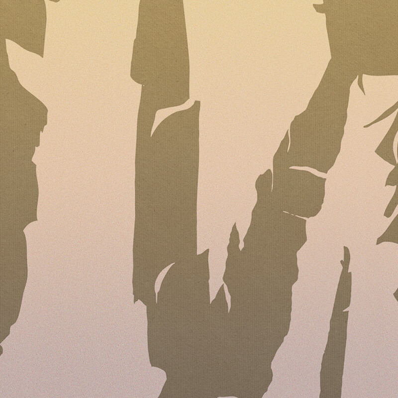 Banánlevelek barna fali poszter  (350x250 cm) FLX7-018