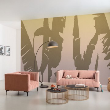 Banánlevelek barna fali poszter  (350x250 cm) FLX7-018