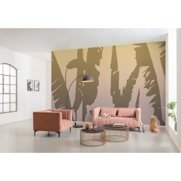 Banánlevelek barna fali poszter  (350x250 cm) FLX7-018