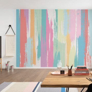 Élénk színű csíkos fali poszter  (350x250 cm) FLX7-031