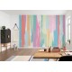 Élénk színű csíkos fali poszter  (350x250 cm) FLX7-031