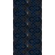 Elegáns sötétkék geometriai mintás poszter (150x280 cm) HK093