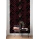 Elegáns bordó geometriai mintás poszter (150x280 cm) HK103
