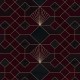 Elegáns bordó geometriai mintás poszter (150x280 cm) HK103