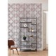 Elegáns fali poszter szürke bordó mintázattal (200x280 cm) HK154