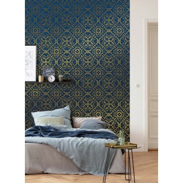 Kék és sárga fali poszter elegáns (200x280 cm) HK234
