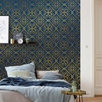 Kék és sárga fali poszter elegáns (200x280 cm) HK234