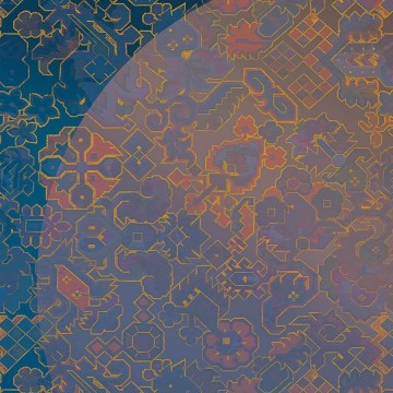 Elegáns fali poszter nap szimbólummal (200x270 cm) HK324