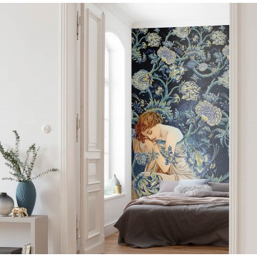 Női alak virágokkal fali poszter (200x280 cm) HK374