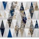 Elegáns fali poszter virág és madármintával (300x280 cm) HK436
