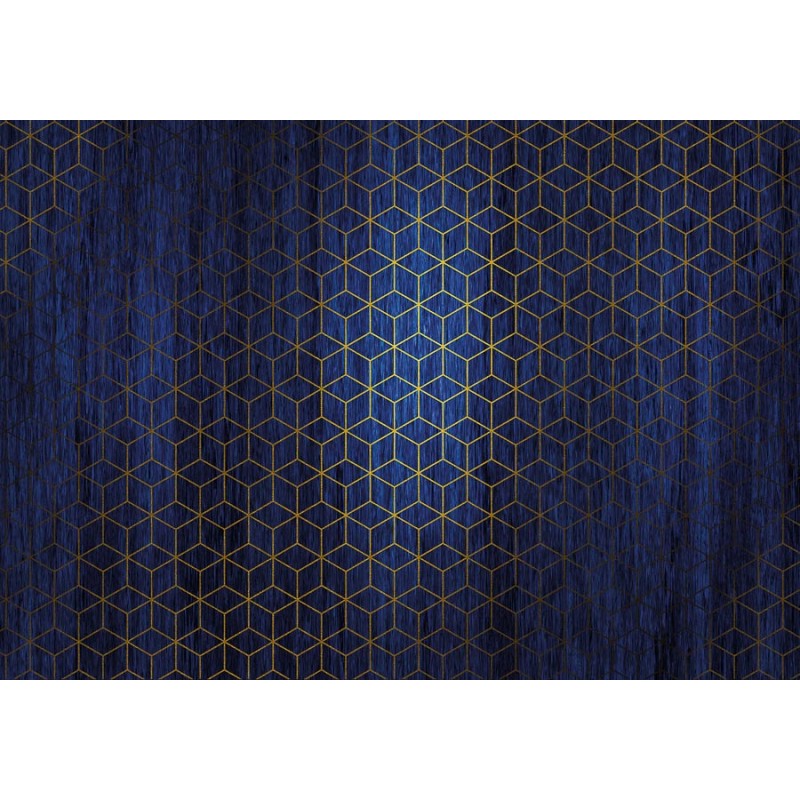 Art Deco fali poszter sötétkék geometriai mintával (400x280 cm) HK488