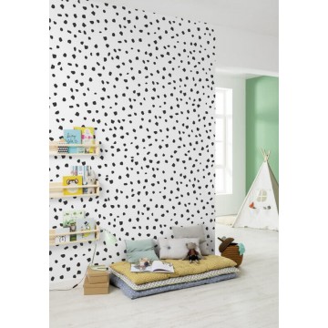 Fekete fehér mintás fali poszter (200x250 cm) IF2-002