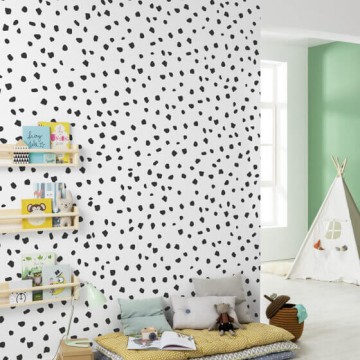 Fekete fehér mintás fali poszter (200x250 cm) IF2-002