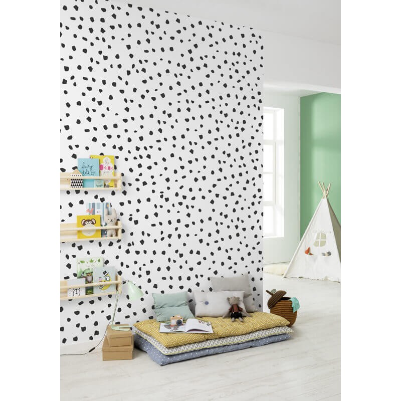 Fekete fehér mintás fali poszter (200x250 cm) IF2-002