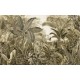 Dzsungel fali poszter barnaszöld (400x250 cm) IF4-087
