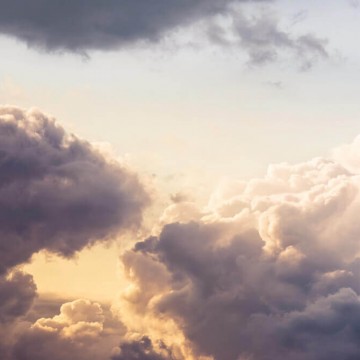 Felhők szürke fali poszter (300x250 cm) IFSH3-071