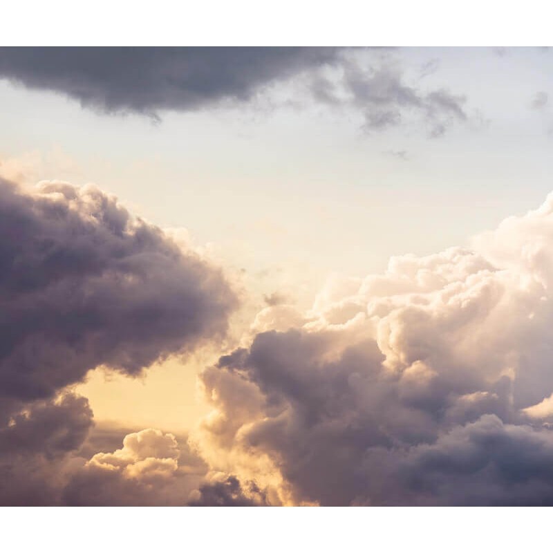 Felhők szürke fali poszter (300x250 cm) IFSH3-071