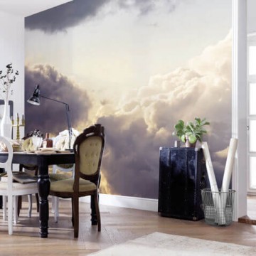 Felhők szürke fali poszter (300x250 cm) IFSH3-071