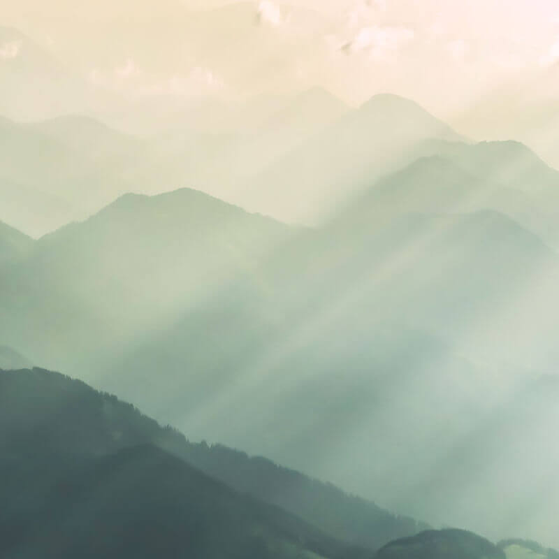 Hegyek zöld fali poszter (400x250 cm) IFSH4-073