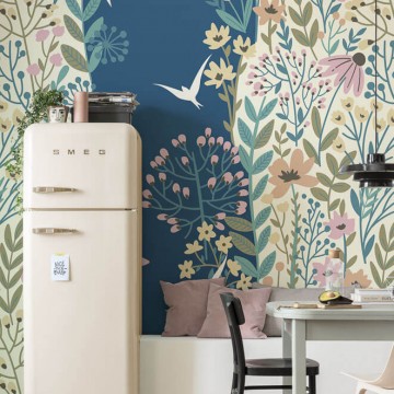 Bohém virágok fali poszter (200x250 cm)  JK02004