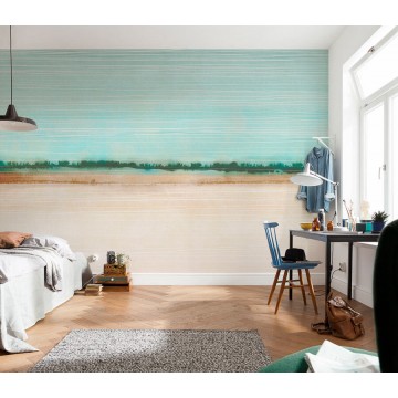 Kék mentazöld fali poszter (350x250 cm)  JK04907