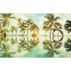 Pálmafák fali poszter zöld (400x250 cm) P012-VD4
