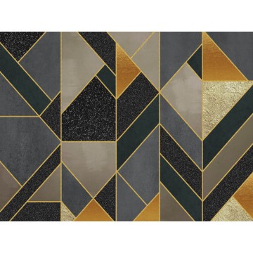 Barna szürke geometriai mintás posztertapéta DCV1034