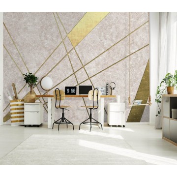 Bézs arany modern geometrikus poszter DCV1061