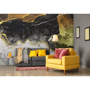 Fekete arany márványmintás poszter DCV1073