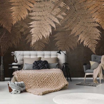 Barna levelek fali poszter DC1111