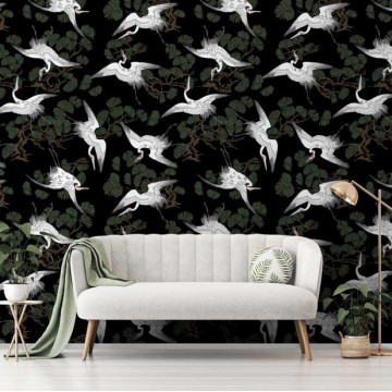 Keleties hangulatú fali poszter madarakkal DC1115