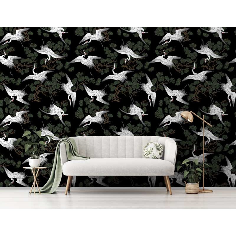 Keleties hangulatú fali poszter madarakkal DC1115