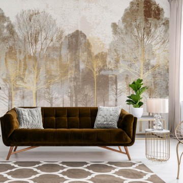 Barna fák fali poszter DC1246