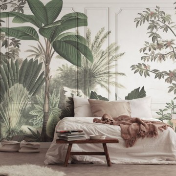 Barna zöld növények fali poszter DC1207