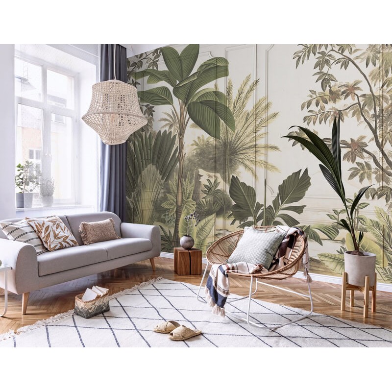 Barna zöld növények fali poszter DC1207