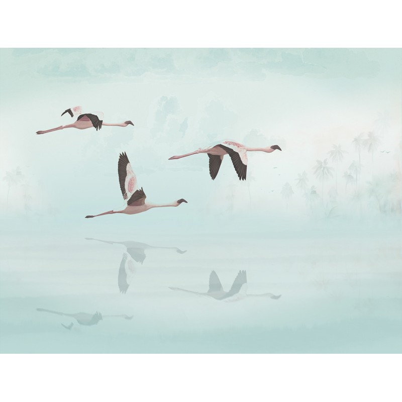 Daru madarak pasztell kék fali poszter DC1213