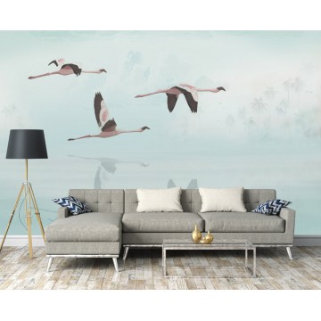 Daru madarak pasztell kék fali poszter DC1213