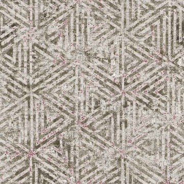 Elegáns háromszög mintás tapéta barna ma95005 (Mosaic)