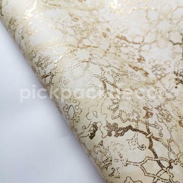 Drapp alapon arany mintás prémium tapéta SR28302 (Shiraz)