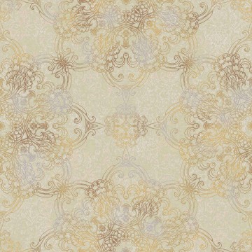 Ezüst és arany mintával díszített klasszikus tapéta SR28503 (Shiraz)