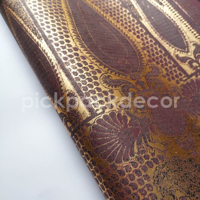 Bordó arany tapéta keleties hangulatú mintával SR28005 (Shiraz)