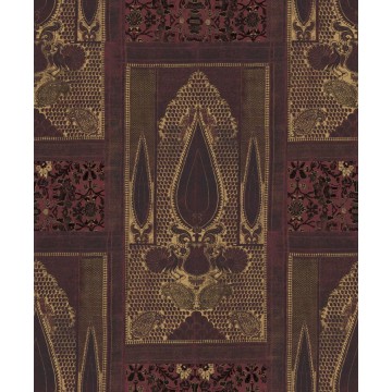Bordó arany tapéta keleties hangulatú mintával SR28005 (Shiraz)